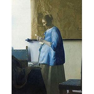 Artery8 Vermeer Woman Reading A Letter Painting Unframed Wall Art Print Poster Home Decor Premium Artery8 Vermeer Woman Reading A Letter Painting Unframed Wall Art Print Poster Home Decor Premium