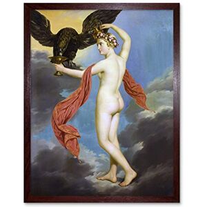Artery8 Diez Hebe With Jupiter As Eagle Mythology Painting Art Print Framed Poster Wall Decor 12x16 inch Artery8 Diez Hebe With Jupiter As Eagle Mythology Painting Art Print Framed Poster Wall Decor 12x16 inch