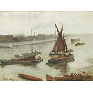 Fine Art Prints James Mcneill Whistler Grey And Silver Old Battersea Reach Large Art Print Poster Wall Decor Premium Mural Fine Art Prints James Mcneill Whistler Grey And Silver Old Battersea Reach Large Art Print Poster Wall Decor Premium Mural