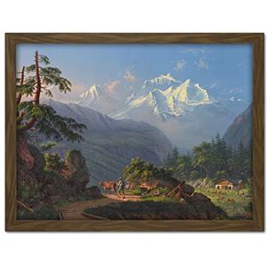 Fine Art Prints Bleuler Jungfrau Mountain Alps Switzerland Painting Artwork Framed Wall Art Print 18X24 Inch Fine Art Prints Bleuler Jungfrau Mountain Alps Switzerland Painting Artwork Framed Wall Art Print 18X24 Inch