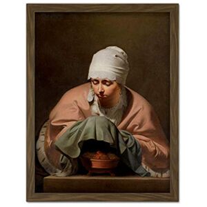 Artery8 Everdingen Young Woman Warming Hands Brazier Winter Artwork Framed Wall Art Print 18X24 Inch Artery8 Everdingen Young Woman Warming Hands Brazier Winter Artwork Framed Wall Art Print 18X24 Inch