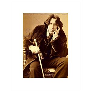 Wee Blue Coo Vintage Portrait Oscar Wilde Poet Playwright Legend Irish Wall Art Print Wee Blue Coo Vintage Portrait Oscar Wilde Poet Playwright Legend Irish Wall Art Print