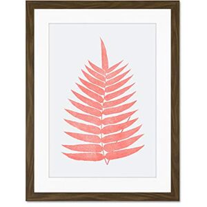 Wee Blue Coo Living Coral Fern Large Brown Framed Art Print Wall Poster 18x24 inch Wee Blue Coo Living Coral Fern Large Brown Framed Art Print Wall Poster 18x24 inch