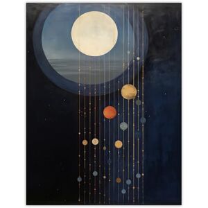 Wee Blue Coo Lost In Space Dreams Planet Strings Blue Orange Surreal Oil Painting Large Wall Art Poster Print Thick Paper 18X24 Inch Wee Blue Coo Lost In Space Dreams Planet Strings Blue Orange Surreal Oil Painting Large Wall Art Poster Print Thick Paper 18X24 Inch