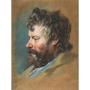 Artery8 Le Moyne Head Bearded Man Profile Left Painting Unframed Wall Art Print Poster Home Decor Premium Artery8 Le Moyne Head Bearded Man Profile Left Painting Unframed Wall Art Print Poster Home Decor Premium