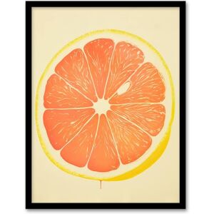Artery8 Juicy Sliced Orange Bright Fruit Citrus Minimalist Kitchen Artwork Framed Wall Art Print A4 Artery8 Juicy Sliced Orange Bright Fruit Citrus Minimalist Kitchen Artwork Framed Wall Art Print A4