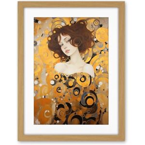 Artery8 Woman Portrait Gustav Klimt Style Oil Painting Gold Brown Artist Muse Art Nouveau Artwork Framed Wall Art Print 18X24 Inch Artery8 Woman Portrait Gustav Klimt Style Oil Painting Gold Brown Artist Muse Art Nouveau Artwork Framed Wall Art Print 18X24 Inch