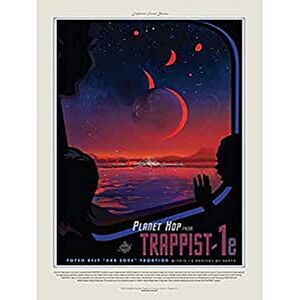 Wee Blue Coo NASA Space Travel Advert Trappist 1E Unframed Wall Art Print Poster Home Decor Premium Wee Blue Coo NASA Space Travel Advert Trappist 1E Unframed Wall Art Print Poster Home Decor Premium