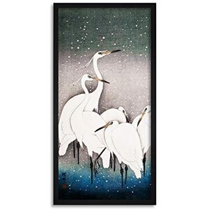 Fine Art Prints Ohara Koson Group of Egrets Long Framed Art Print Wall Poster 25x12 inch Fine Art Prints Ohara Koson Group of Egrets Long Framed Art Print Wall Poster 25x12 inch