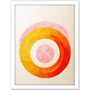 Doppelganger33 LTD Boho Abstract Line Painting Pastel Patterned Autumn Circles Of Pink, Yellow And Orange Artwork Framed Wall Art Print 18X24 Inch Doppelganger33 LTD Boho Abstract Line Painting Pastel Patterned Autumn Circles Of Pink, Yellow And Orange Artwork Framed Wall Art Print 18X24 Inch