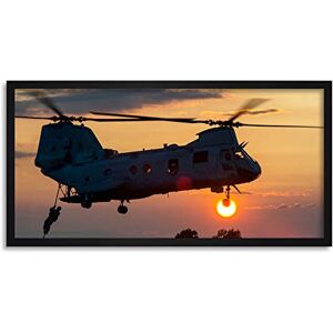 Fine Art Prints Military USA USAF CH-46E Sea Knight Helicopter Photo Framed Wall Art Print Long 25X12 Inch Fine Art Prints Military USA USAF CH-46E Sea Knight Helicopter Photo Framed Wall Art Print Long 25X12 Inch