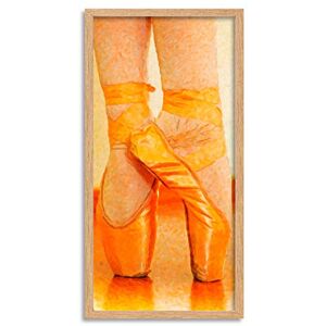 Wee Blue Coo Ballet Dancer Ballerina Shoes En Pointe Long Panel Framed Wall Art Print Wee Blue Coo Ballet Dancer Ballerina Shoes En Pointe Long Panel Framed Wall Art Print