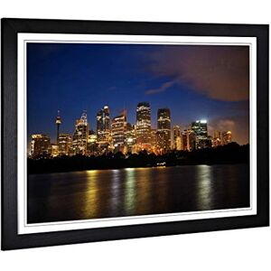 Big Box Art Framed Print of Sydney Australia Skyline at Night Design Wall Art Picture Home Decor for Kitchen, Living Room, Bedroom, Hallway, Black, A2 / 24.5x18 Inch / 62x45cm Big Box Art Framed Print of Sydney Australia Skyline at Night Design Wall Art Picture Home Decor for Kitchen, Living Room, Bedroom, Hallway, Black, A2 / 24.5x18 Inch / 62x45cm