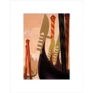 Wee Blue Coo TRAVEL TOURISM VENICE ITALY CANAL GONDOLA NEW BLACK FRAMED ART PRINT B12X10613 Wee Blue Coo TRAVEL TOURISM VENICE ITALY CANAL GONDOLA NEW BLACK FRAMED ART PRINT B12X10613
