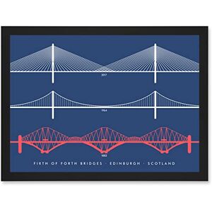 Wee Blue Coo Firth Forth Bridges Edinburgh Scotland Queensferry Artwork Framed Wall Art Print A4 Wee Blue Coo Firth Forth Bridges Edinburgh Scotland Queensferry Artwork Framed Wall Art Print A4