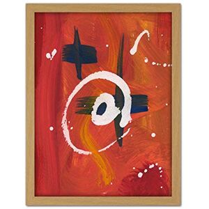 Artery8 Hendo Tanuki Abstract Painting Circle Cross B Artwork Framed Wall Art Print 18X24 Inch Artery8 Hendo Tanuki Abstract Painting Circle Cross B Artwork Framed Wall Art Print 18X24 Inch