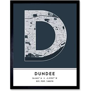 Wee Blue Coo Dundee Scotland United Kingdom City Map Navy Colour Block Modern Typography Stylish Letter Framed Word Wall Art Print Poster for Home Décor CITYMAP1 Wee Blue Coo Dundee Scotland United Kingdom City Map Navy Colour Block Modern Typography Stylish Letter Framed Word Wall Art Print Poster for Home Décor CITYMAP1