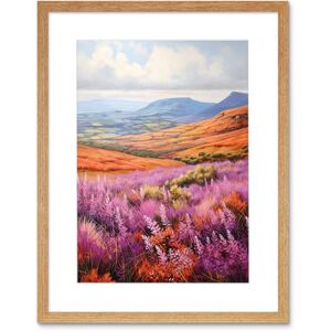 Artery8 Scottish Heather Fields Oil Painting Purple Orange Blue Scotland Countryside Landscape Artwork Framed Wall Art Print 12X16 Inch Artery8 Scottish Heather Fields Oil Painting Purple Orange Blue Scotland Countryside Landscape Artwork Framed Wall Art Print 12X16 Inch