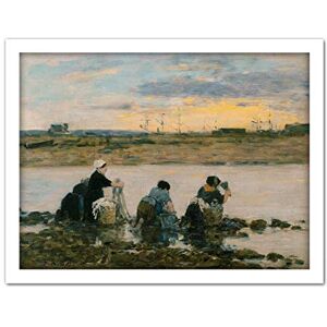 Fine Art Prints Eugene Boudin Washerwomen By The River Large Framed Art Print Poster Wall Decor 18x24 Fine Art Prints Eugene Boudin Washerwomen By The River Large Framed Art Print Poster Wall Decor 18x24