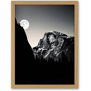 Artery8 Moonrise by Half Dome in Yosemite National Park High Contrast Black White Photograph Full Moon and Mountain Forest Landscape Artwork Framed Wall Art Print 18X24 Inch Artery8 Moonrise by Half Dome in Yosemite National Park High Contrast Black White Photograph Full Moon and Mountain Forest Landscape Artwork Framed Wall Art Print 18X24 Inch