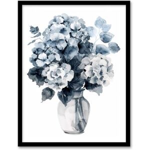 Artery8 Flower Bouquet in Vase Monochrome Watercolour For Living Room Artwork Framed Wall Art Print 18X24 Inch Artery8 Flower Bouquet in Vase Monochrome Watercolour For Living Room Artwork Framed Wall Art Print 18X24 Inch