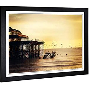 Big Box Art Framed Print of West Pier Brighton Seascape Design Wall Art Picture Home Decor for Kitchen, Living, Dining Room, Bedroom, Hallway, Office, Black, A2 / 24.5x18 Inch / 62x45cm Big Box Art Framed Print of West Pier Brighton Seascape Design Wall Art Picture Home Decor for Kitchen, Living, Dining Room, Bedroom, Hallway, Office, Black, A2 / 24.5x18 Inch / 62x45cm