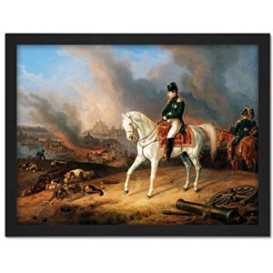 Fine Art Prints Adam Napoleon Burning Smolensk White Horse Painting Large Framed Art Print Poster Wall Decor 18x24 in Fine Art Prints Adam Napoleon Burning Smolensk White Horse Painting Large Framed Art Print Poster Wall Decor 18x24 in
