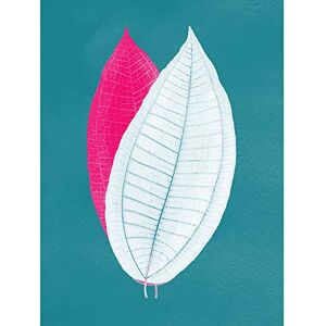 Wee Blue Coo Bright Coloured Leaf Teal Unframed Art Print Poster Wall Decor 12x16 inch Wee Blue Coo Bright Coloured Leaf Teal Unframed Art Print Poster Wall Decor 12x16 inch