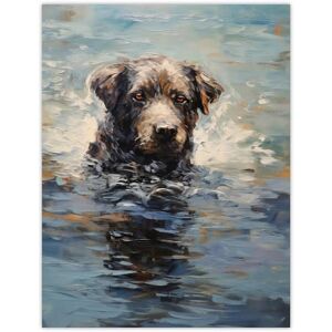 Artery8 Labrador Retriever Swimming Claude Monet Style Dog Oil Painting Large Wall Art Poster Print Thick Paper 18X24 Inch Artery8 Labrador Retriever Swimming Claude Monet Style Dog Oil Painting Large Wall Art Poster Print Thick Paper 18X24 Inch