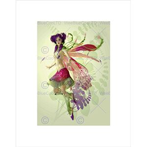 Wee Blue Coo Painting Cgi Purple Pixie Fairy Weird Cool Surreal Wall Art Print Wee Blue Coo Painting Cgi Purple Pixie Fairy Weird Cool Surreal Wall Art Print