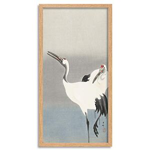 Fine Art Prints Ohara Koson Two cranes set Long Framed Art Print Wall Poster 25x12 inch Fine Art Prints Ohara Koson Two cranes set Long Framed Art Print Wall Poster 25x12 inch