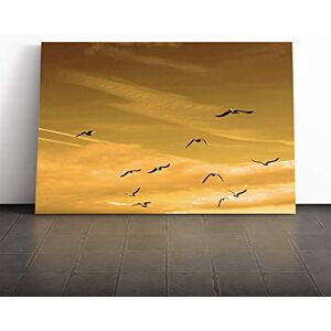 Big Box Art Flying Seagulls Sunset Birds Canvas Print Gallery Wrapped 30mm Frame Wall Art 30x20 inches Ready to Hang Modern Landscape Picture Living Room Bedroom Lounge Office Big Box Art Flying Seagulls Sunset Birds Canvas Print Gallery Wrapped 30mm Frame Wall Art 30x20 inches Ready to Hang Modern Landscape Picture Living Room Bedroom Lounge Office