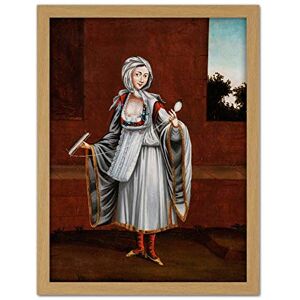 Artery8 Vanmour Woman From Island Kythnos Thermia Painting Artwork Framed Wall Art Print 18X24 Inch Artery8 Vanmour Woman From Island Kythnos Thermia Painting Artwork Framed Wall Art Print 18X24 Inch