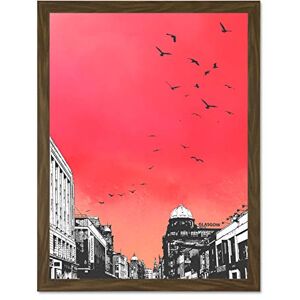 Wee Blue Coo Rooftop Birds Glasgow 18x24 Large Framed Art Print Poster Wall Decor 18x24 inch Wee Blue Coo Rooftop Birds Glasgow 18x24 Large Framed Art Print Poster Wall Decor 18x24 inch
