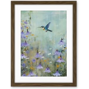 Artery8 Bluebell Hummingbird Pastel Painting Nectar Flowers Field Oil Painting Colour Artwork Framed Wall Art Print 18X24 Inch Artery8 Bluebell Hummingbird Pastel Painting Nectar Flowers Field Oil Painting Colour Artwork Framed Wall Art Print 18X24 Inch