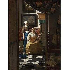 Fine Art Prints Johannes Vermeer De Liefdesbrief Unframed Wall Art Print Poster Home Decor Premium Fine Art Prints Johannes Vermeer De Liefdesbrief Unframed Wall Art Print Poster Home Decor Premium