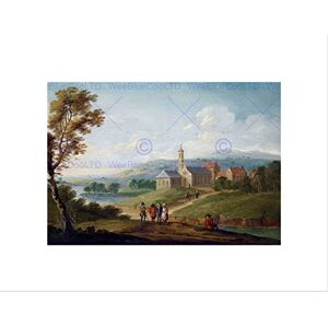 Wee Blue Coo PAINTING LANDSCAPE VAN BREDAEL II RIVER VILLAGE FRAMED ART PRINT MOUNT B12X3676 Wee Blue Coo PAINTING LANDSCAPE VAN BREDAEL II RIVER VILLAGE FRAMED ART PRINT MOUNT B12X3676