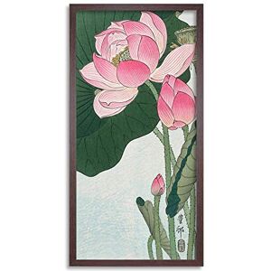 Fine Art Prints Ohara Koson Blooming lotus flowers Long Framed Art Print Wall Poster 25x12 inch Fine Art Prints Ohara Koson Blooming lotus flowers Long Framed Art Print Wall Poster 25x12 inch
