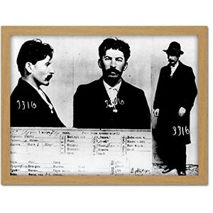 Fine Art Prints Russian Tsarist Police Mug Shot Joseph Stalin Photo Artwork Framed Wall Art Print 18X24 Inch Fine Art Prints Russian Tsarist Police Mug Shot Joseph Stalin Photo Artwork Framed Wall Art Print 18X24 Inch