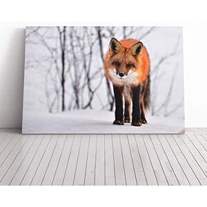 Big Box Art Canvas Print Wall Art Red Fox in Winter Forest (1) Mounted and Stretched Box Frame Picture Home Decor for Kitchen, Living, Dining Room, Bedroom, Hallway, Multi-Colour, 20x14 Inch Big Box Art Canvas Print Wall Art Red Fox in Winter Forest (1) Mounted and Stretched Box Frame Picture Home Decor for Kitchen, Living, Dining Room, Bedroom, Hallway, Multi-Colour, 20x14 Inch