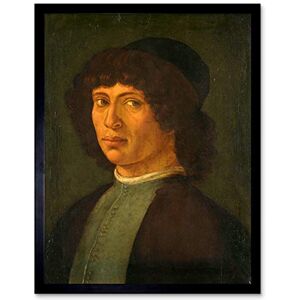 Artery8 Filippino Lippi Portrait Of A Young Man Painting Art Print Framed Poster Wall Decor 12x16 inch Artery8 Filippino Lippi Portrait Of A Young Man Painting Art Print Framed Poster Wall Decor 12x16 inch