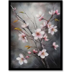 Artery8 Cherry Blossom Tree Branch Soft Pastel Painting Pink Grey Elegant Detail Bloom Nature Colourful Bright Floral Modern Artwork Artwork Framed Wall Art Print A4 Artery8 Cherry Blossom Tree Branch Soft Pastel Painting Pink Grey Elegant Detail Bloom Nature Colourful Bright Floral Modern Artwork Artwork Framed Wall Art Print A4