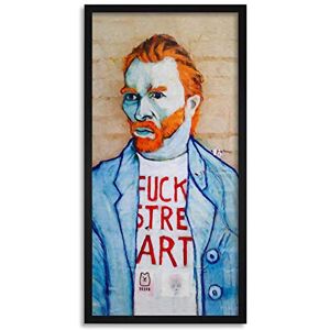 Wee Blue Coo Graffiti Van Gogh Adult Long Panel Framed Wall Art Print Wee Blue Coo Graffiti Van Gogh Adult Long Panel Framed Wall Art Print
