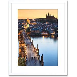 Wee Blue Coo Photo Vltava River Charles Bridge Prague Czech Republic Framed Wall Art Print Wee Blue Coo Photo Vltava River Charles Bridge Prague Czech Republic Framed Wall Art Print