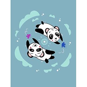 Wee Blue Coo Kawaii Panda Friends Unframed Wall Art Print Poster Home Decor Premium Wee Blue Coo Kawaii Panda Friends Unframed Wall Art Print Poster Home Decor Premium
