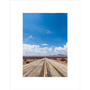 Wee Blue Coo PHOTO LANDSCAPE OLD ROUTE 66 AMBOY CALIFORNIA ROAD FRAMED ART PRINT B12X13120 Wee Blue Coo PHOTO LANDSCAPE OLD ROUTE 66 AMBOY CALIFORNIA ROAD FRAMED ART PRINT B12X13120
