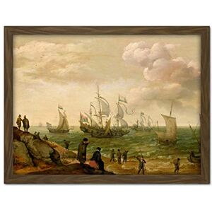 Artery8 Willaerts Ships Along The Shore Painting Artwork Framed Wall Art Print 18X24 Inch Artery8 Willaerts Ships Along The Shore Painting Artwork Framed Wall Art Print 18X24 Inch