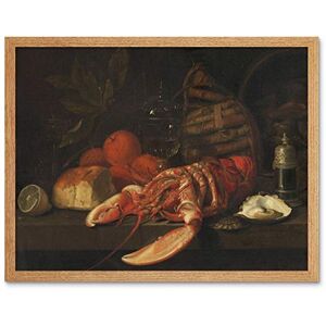 Artery8 David Davidsz De Heem Still Life Lobster Painting Art Print Framed Poster Wall Decor 12x16 inch Artery8 David Davidsz De Heem Still Life Lobster Painting Art Print Framed Poster Wall Decor 12x16 inch