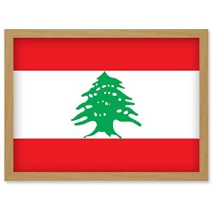 Artery8 - Lebanon Flag - A4 - Framed - Poster Artery8 - Lebanon Flag - A4 - Framed - Poster