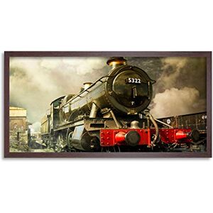 Wee Blue Coo GWR 5322 Steam Train Locomotive Long Panel Framed Wall Art Print Wee Blue Coo GWR 5322 Steam Train Locomotive Long Panel Framed Wall Art Print